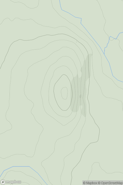 Thumbnail image for Y Foel [Anglesey and the Lleyn Peninsula] showing contour plot for surrounding peak